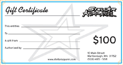 StellarApparel offers gift certificates for donations to schools and other organizations