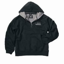 9753 Tradesman 1/4 Zip Thermal Hooded Pullover Sweatshirt