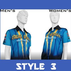 Get your Sublimated Quarter Zip Racing Crew Shirts at Stellar Apparel