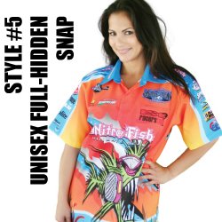 Impress the competiton when your looking this good in the Style #5 Sublimated Racing Shirt