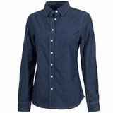 Womens Straight Collar Chambray Shirt - 2329   Closeout